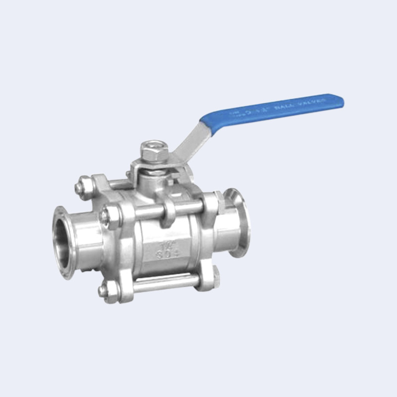 Three piece quick installation ball valve