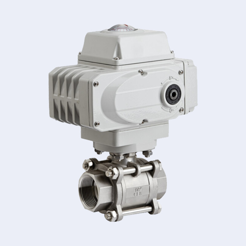 Electric threaded ball valve