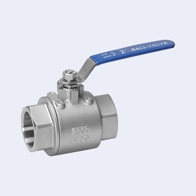 Two piece ball valve