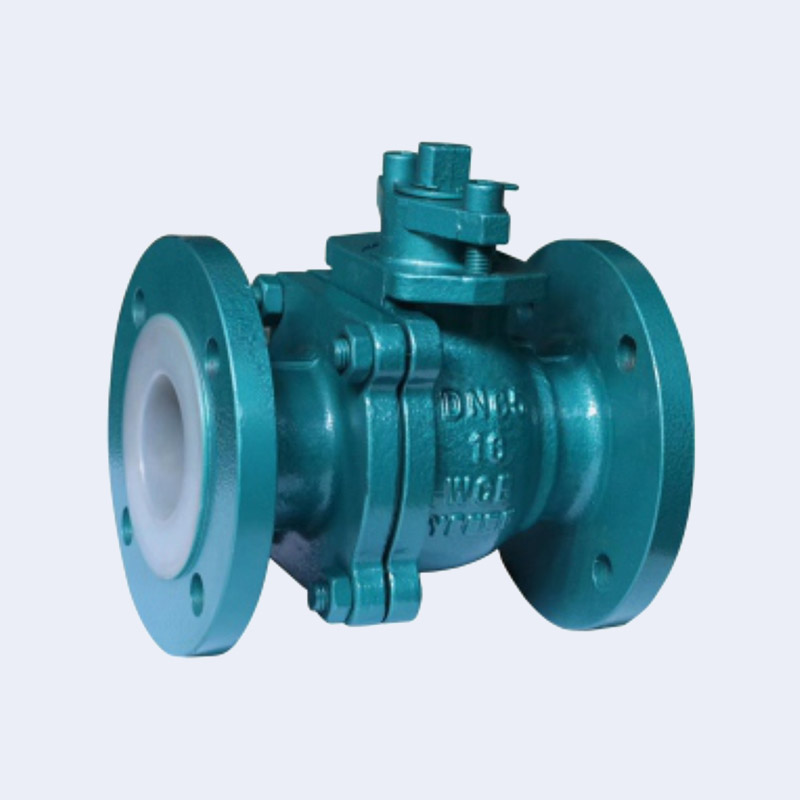 Fluorine lined flange ball valve