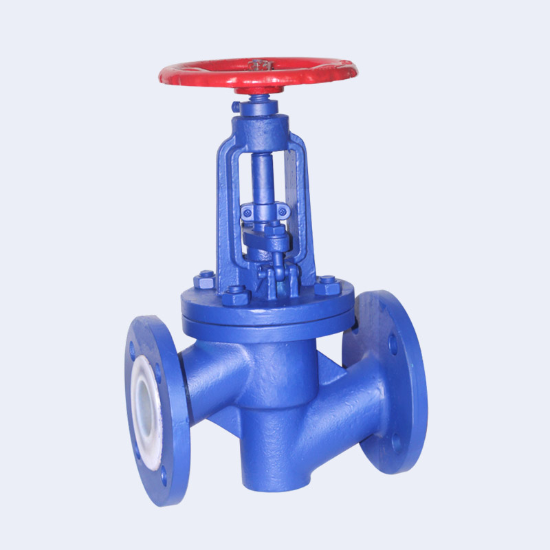 Fluorine lined globe valve