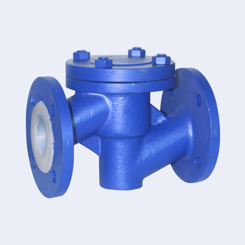 Fluorine lined check valve