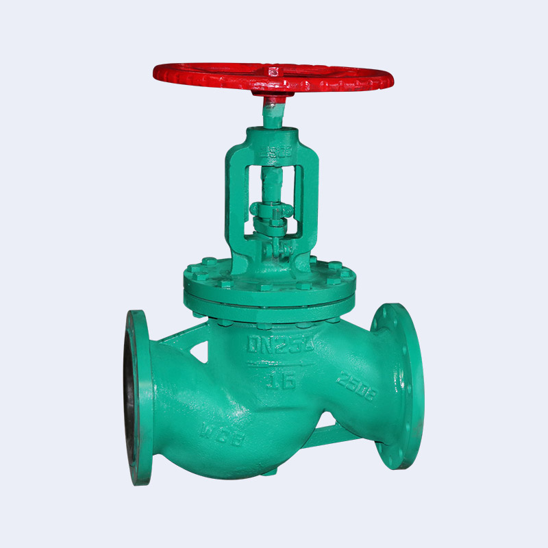 Rubber lined flange globe valve