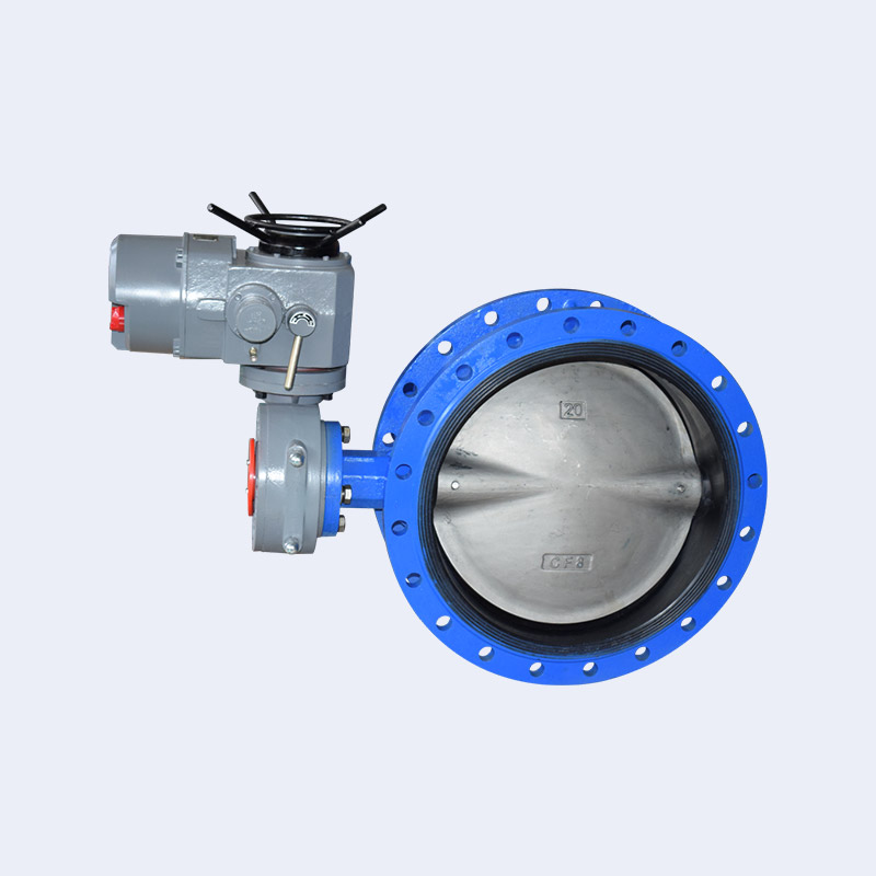 Electric rubber lined butterfly valve 