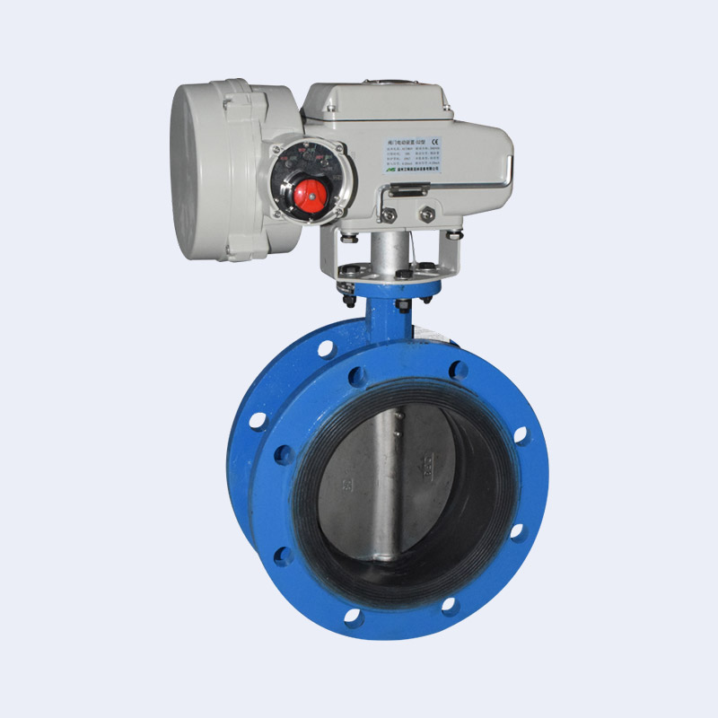 Electric rubber lined butterfly valve 