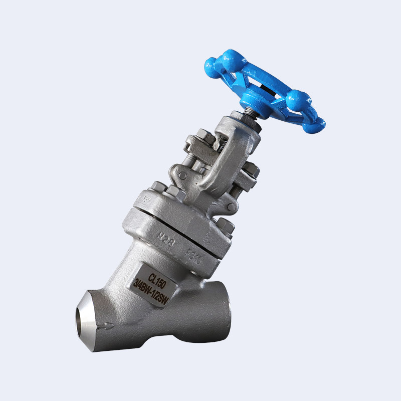 Forged steel Y-shaped globe valve