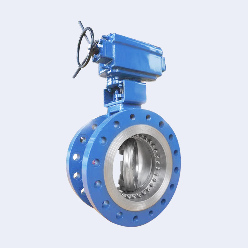 Worm gear bidirectional pressure butterfly valve