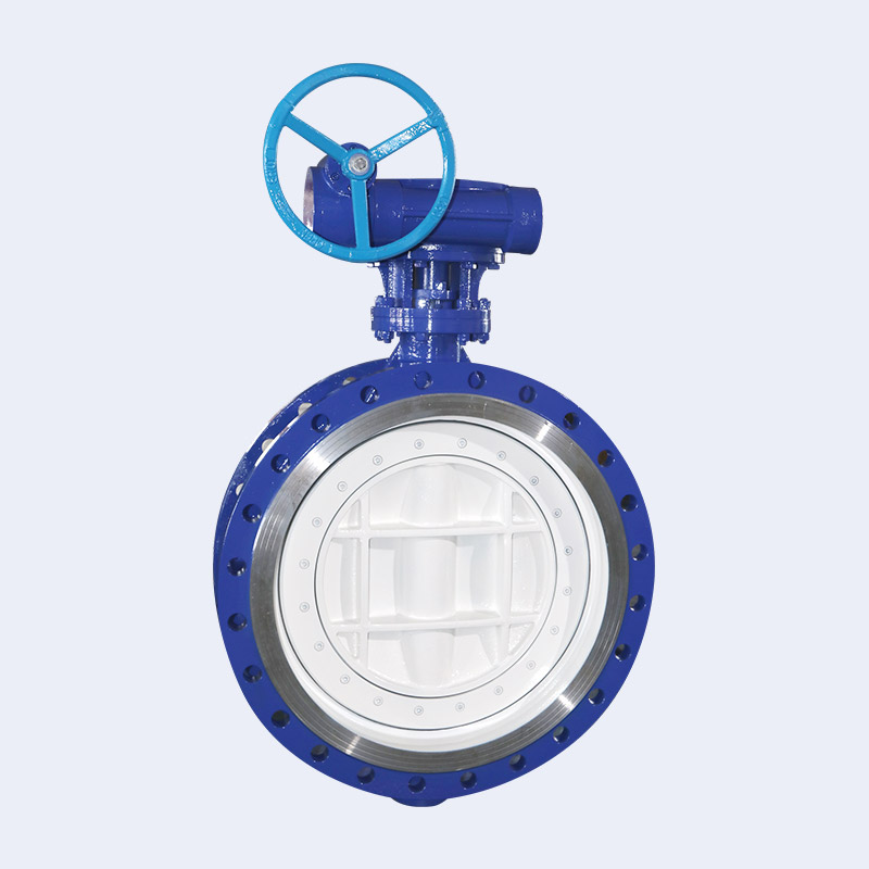 Worm gear flange butterfly valve