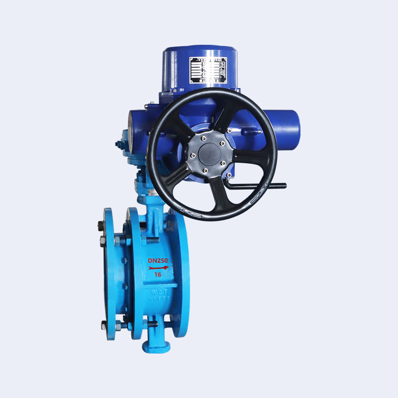 Electric telescopic butterfly valve 