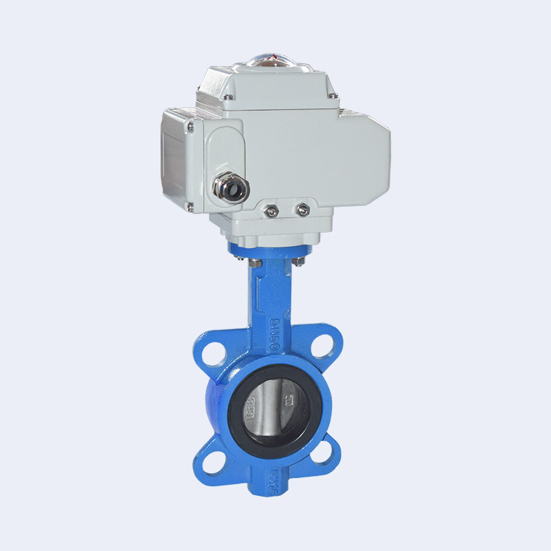 Electric wafer butterfly valve 