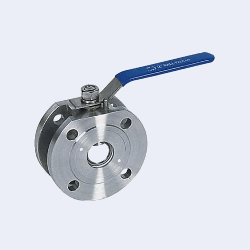 Wafer type thin ball valve