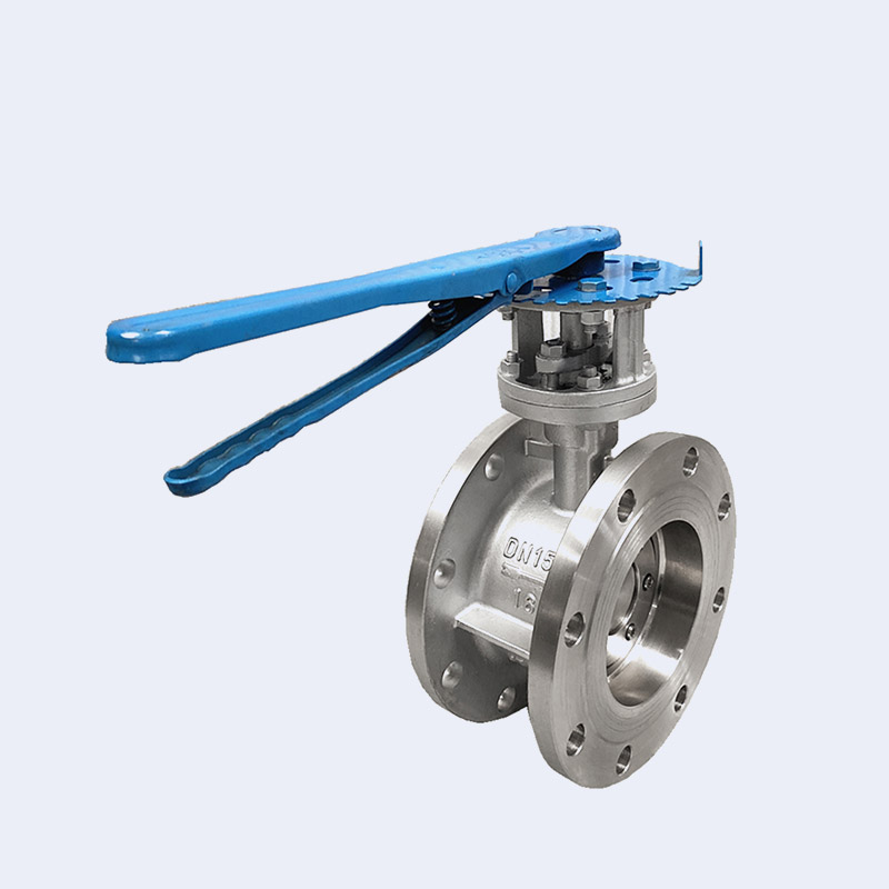 Manual flange butterfly valve