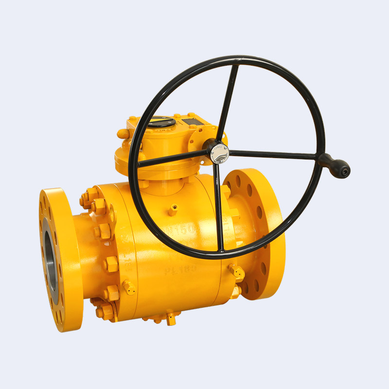 Three piece high-pressure ball valve