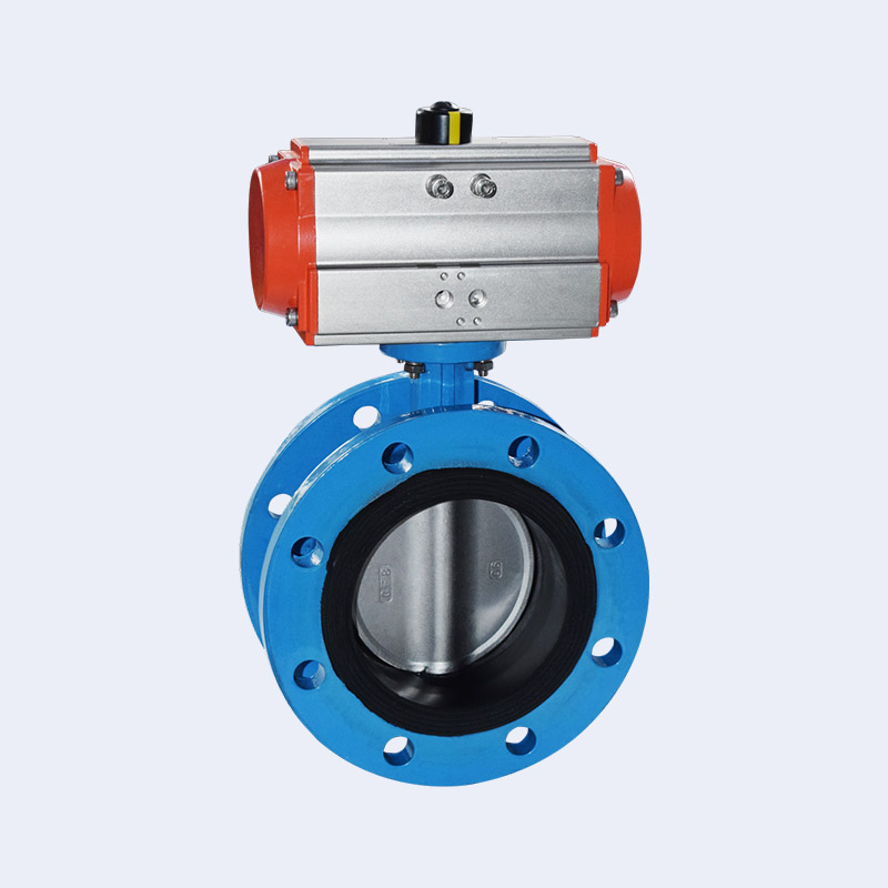 Pneumatic flange butterfly valve