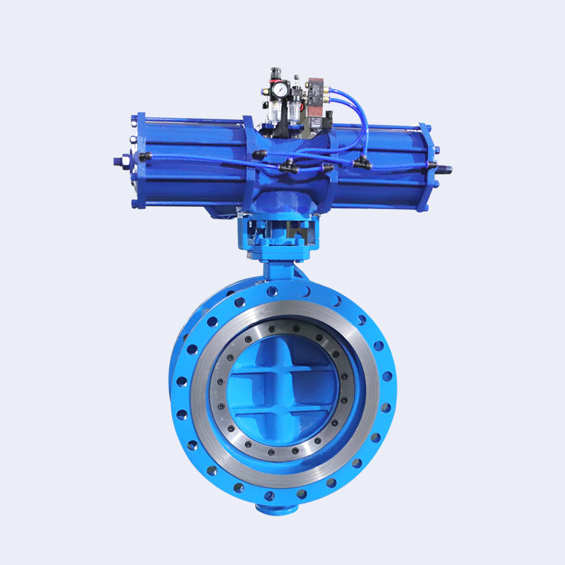 Pneumatic flange butterfly valve