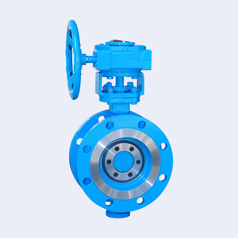 Flange type multi-level metal hard sealing butterfly valve