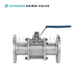 Шаровый кран фланцевый 3-х составной