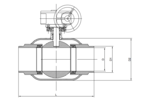 Цельносварные краны под приварку с неполным проходом